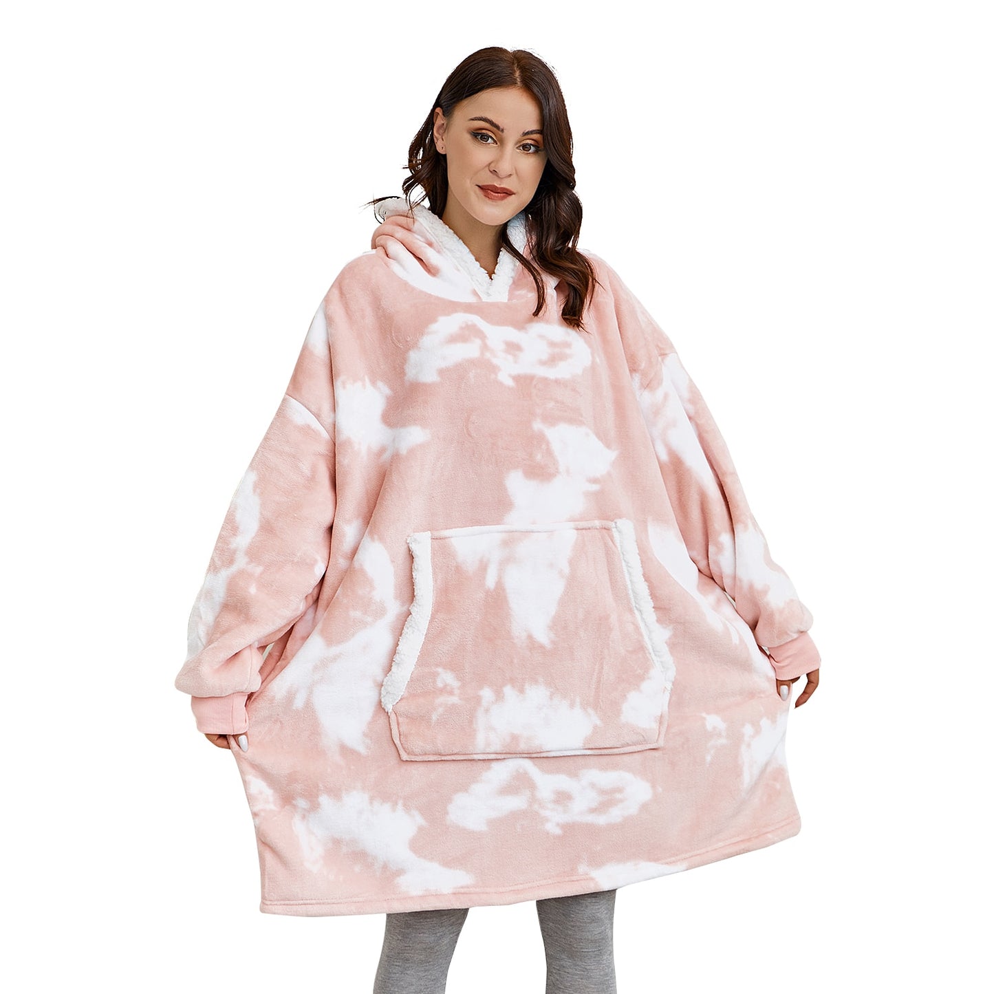 Oversized Hoodie Blanket with Sleeves