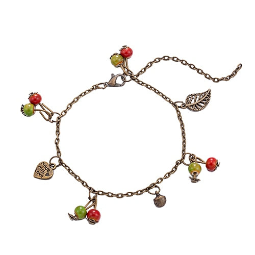 imitation fruit Women anklet bracelet