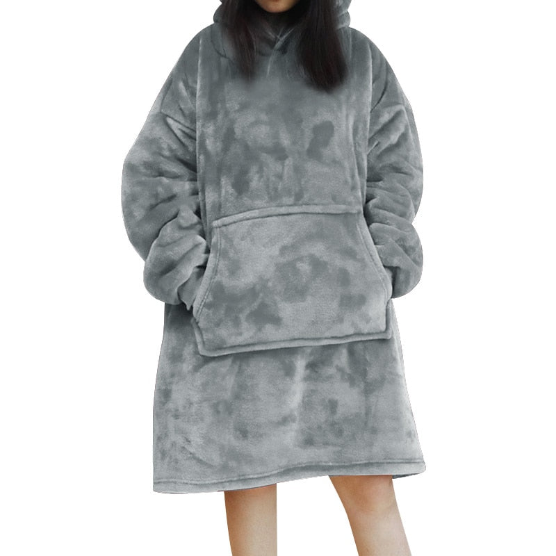 Oversized Hoodie Blanket with Sleeves