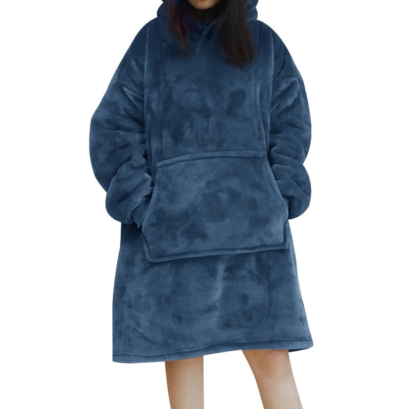 Oversized Hoodie Blanket with Sleeves