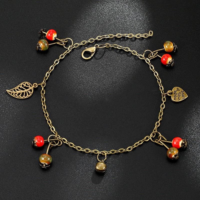 imitation fruit Women anklet bracelet