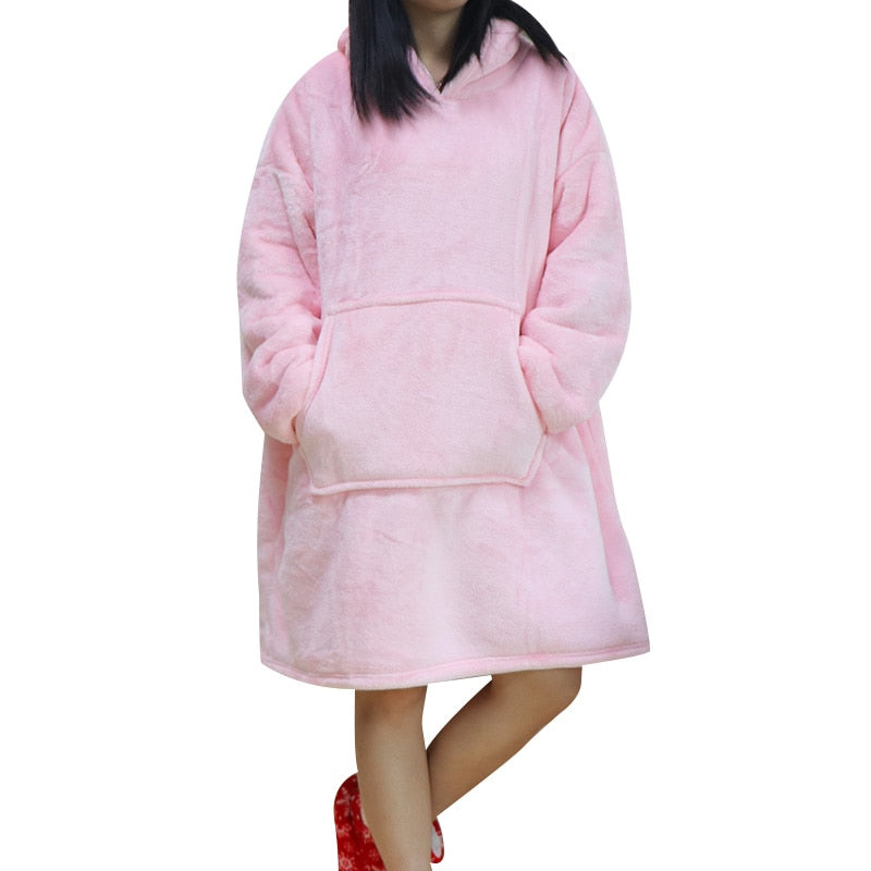 Oversized Hoodie Blanket with Sleeves