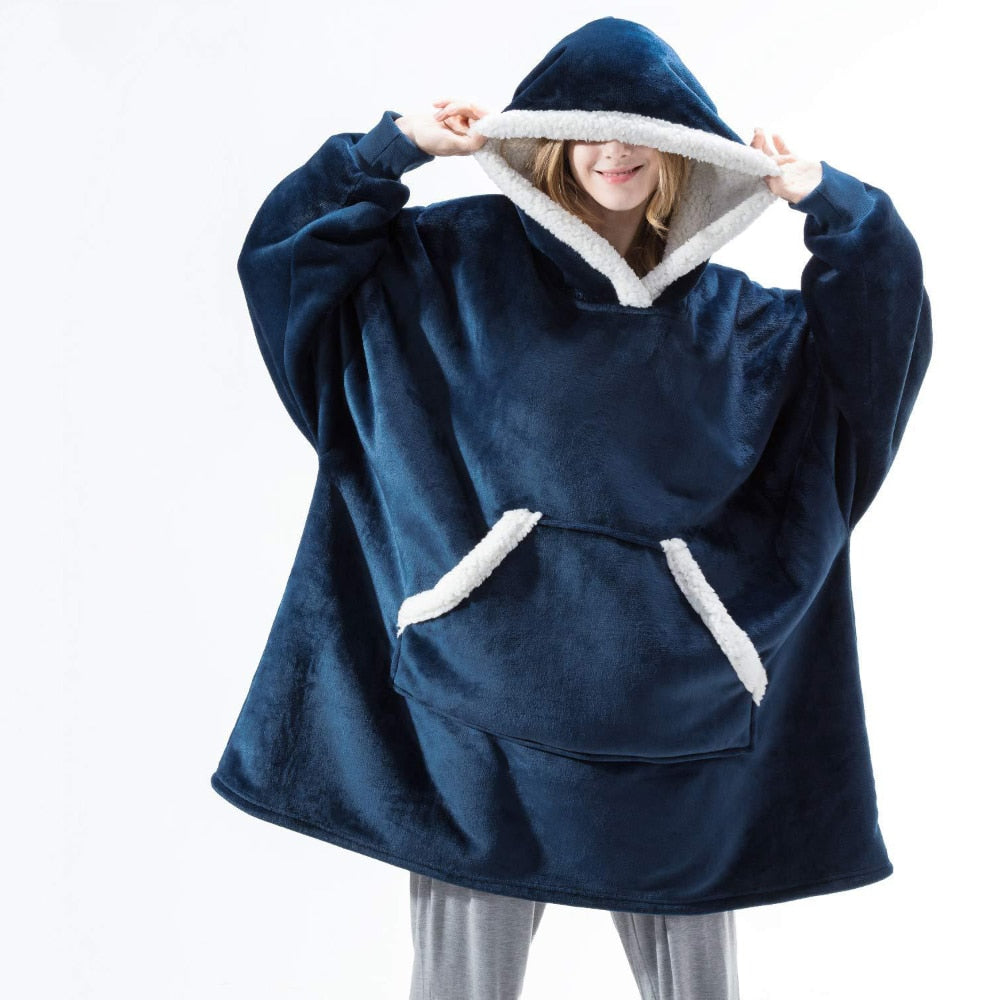 Oversized Hoodie Blanket with Sleeves