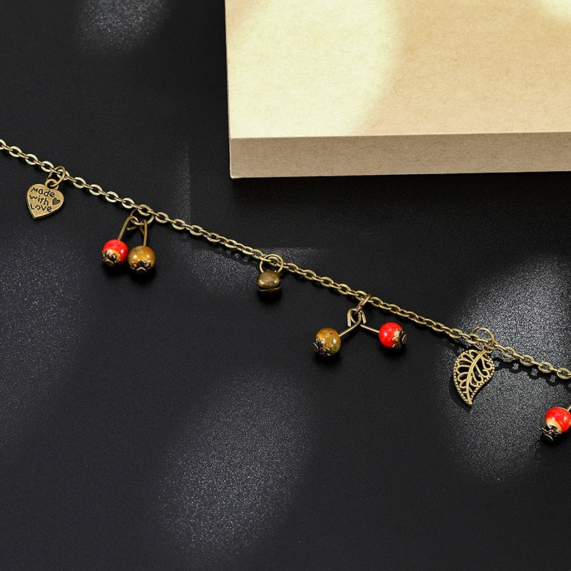 imitation fruit Women anklet bracelet