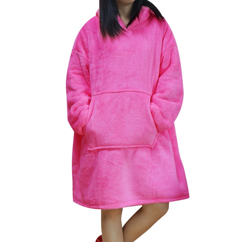 Oversized Hoodie Blanket with Sleeves