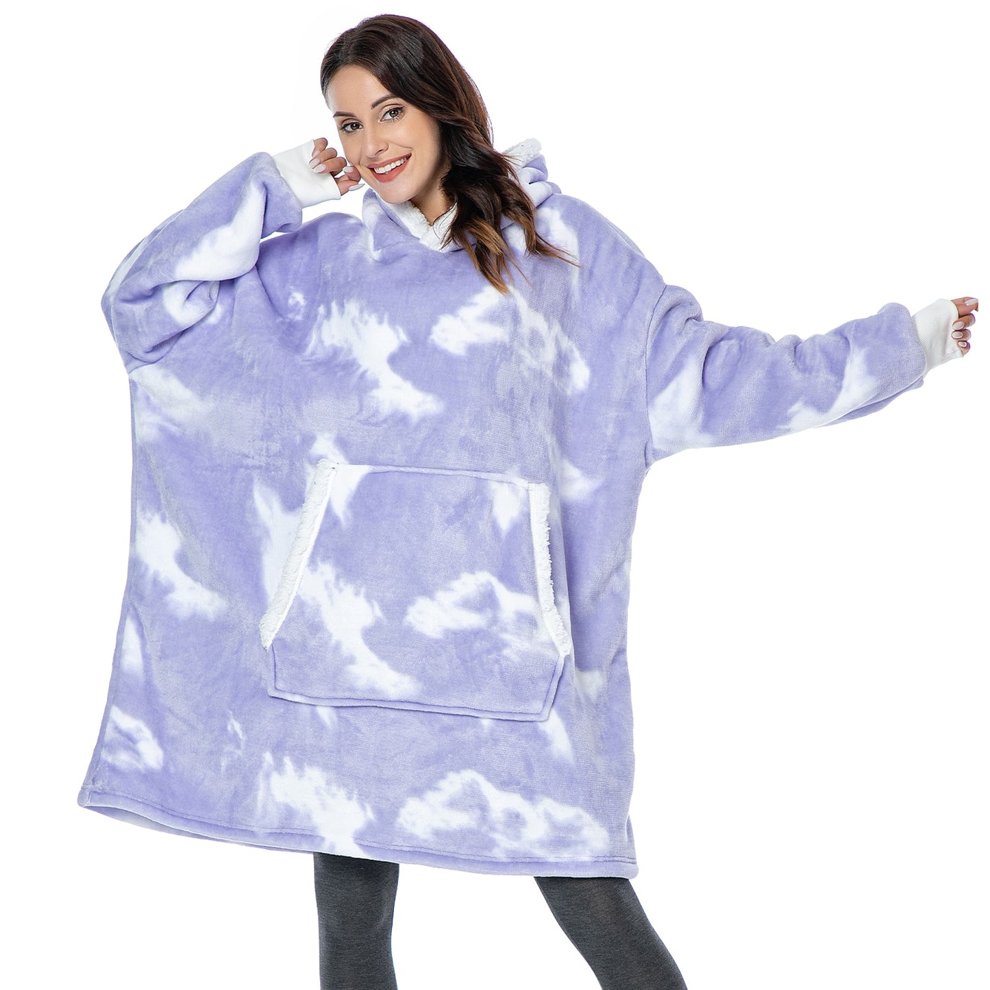 Oversized Hoodie Blanket with Sleeves